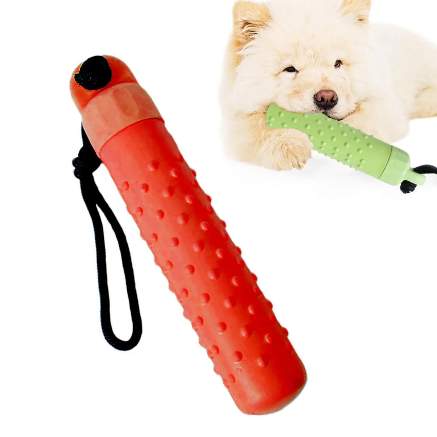 Floating Dog Fetch & Chew Toy – Water-Resistant Training Bumper