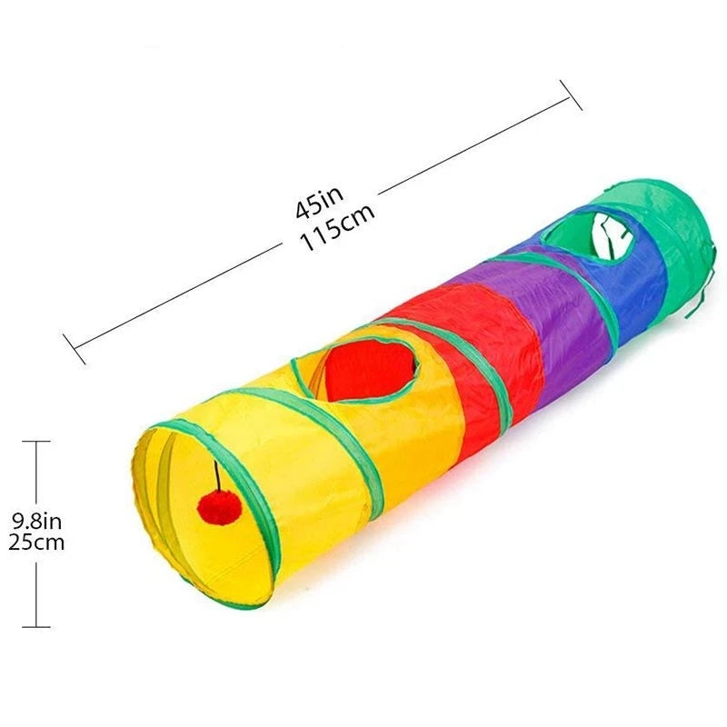 Holes Cat Tunnel Tube Funny Kitten Toys Foldable Toys For Cat I