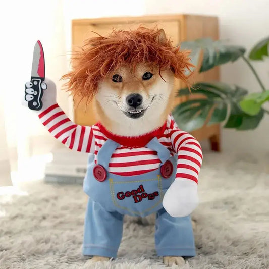 Chucky Dog Halloween Costume Fashion Funny