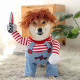 Chucky Dog Halloween Costume Fashion Funny