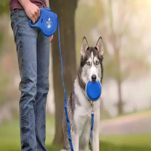 4 In 1 Retractable Kettle Dog Leash