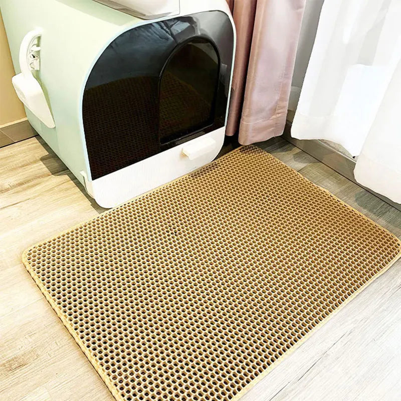 Pet Cat Litter Mat Waterproof Double Layer Cat Litter Trapping