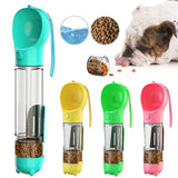 3 in1 Dog Water Bottle Food Feeder