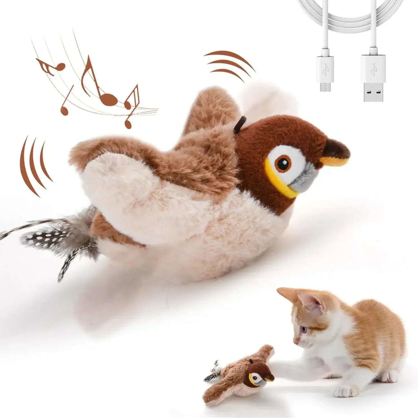 Flying Bird Cat Toy Interactive Cat