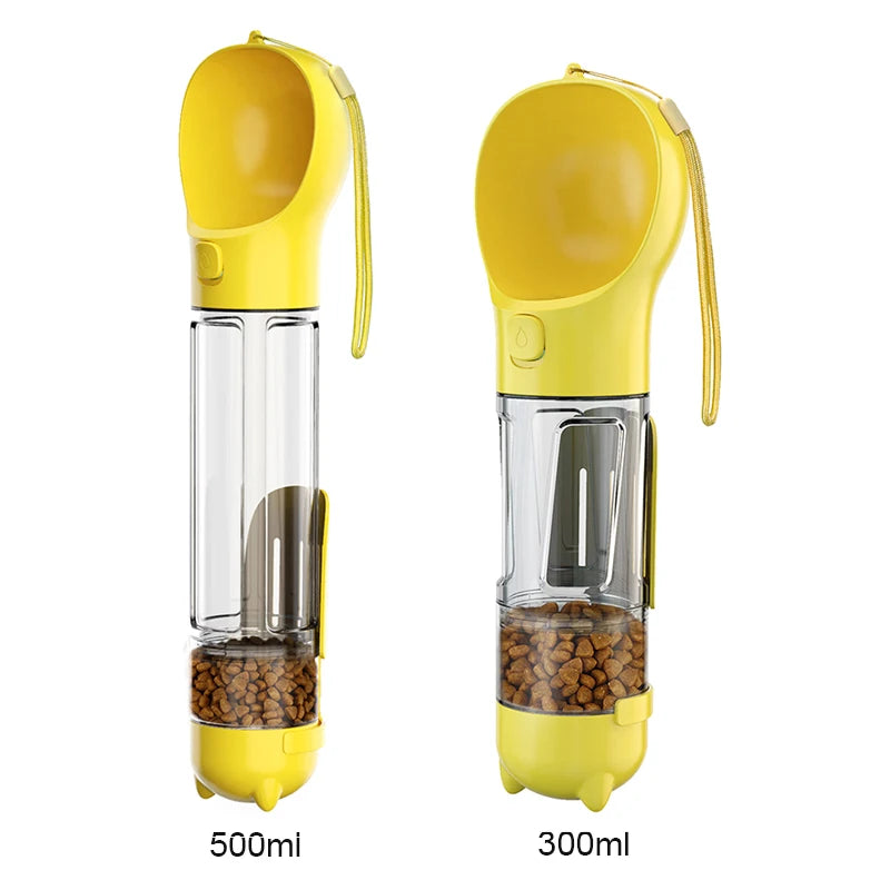 3 in1 Dog Water Bottle Food Feeder