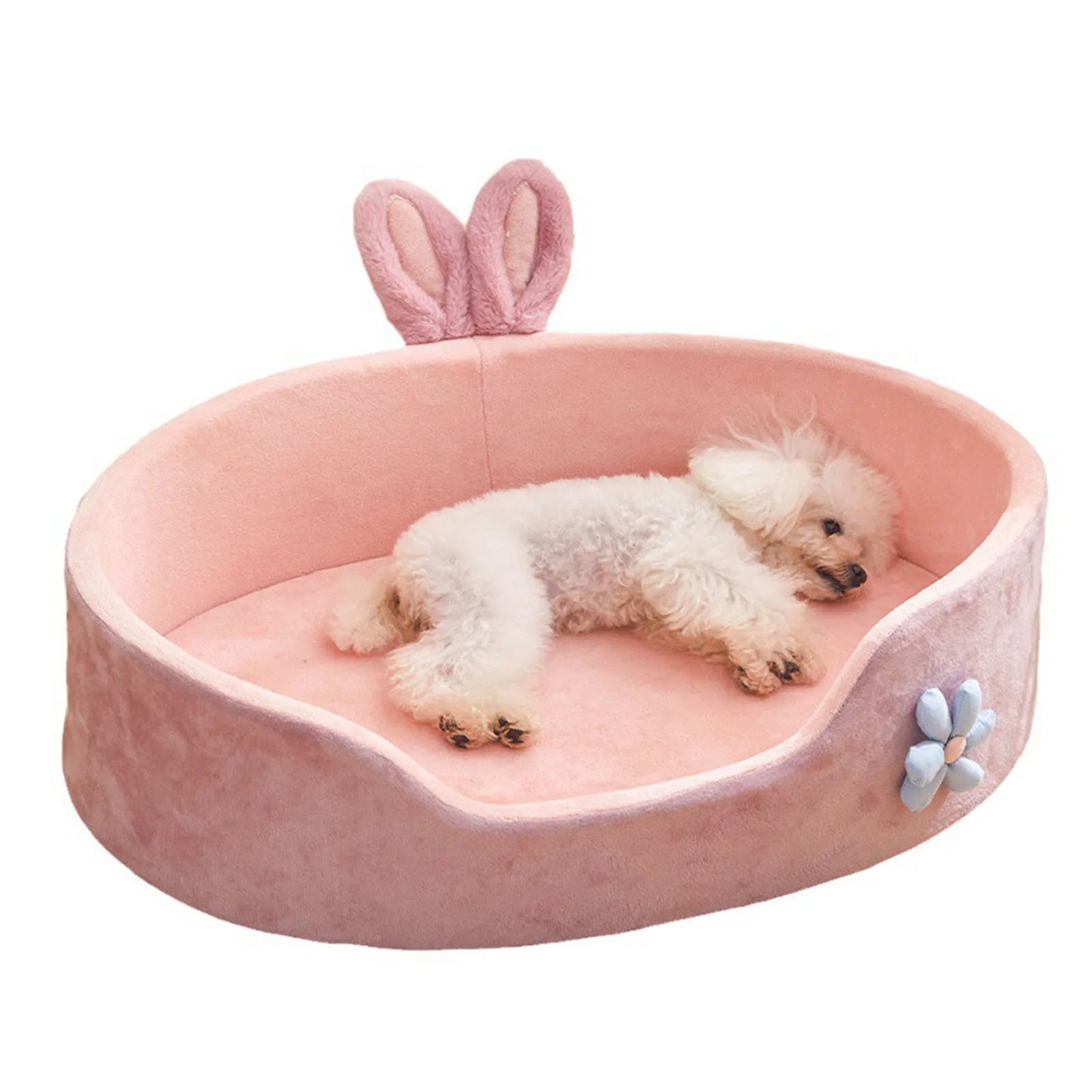 Fluffy Bunny Pet Bed – Soft, Cute & Cozy!