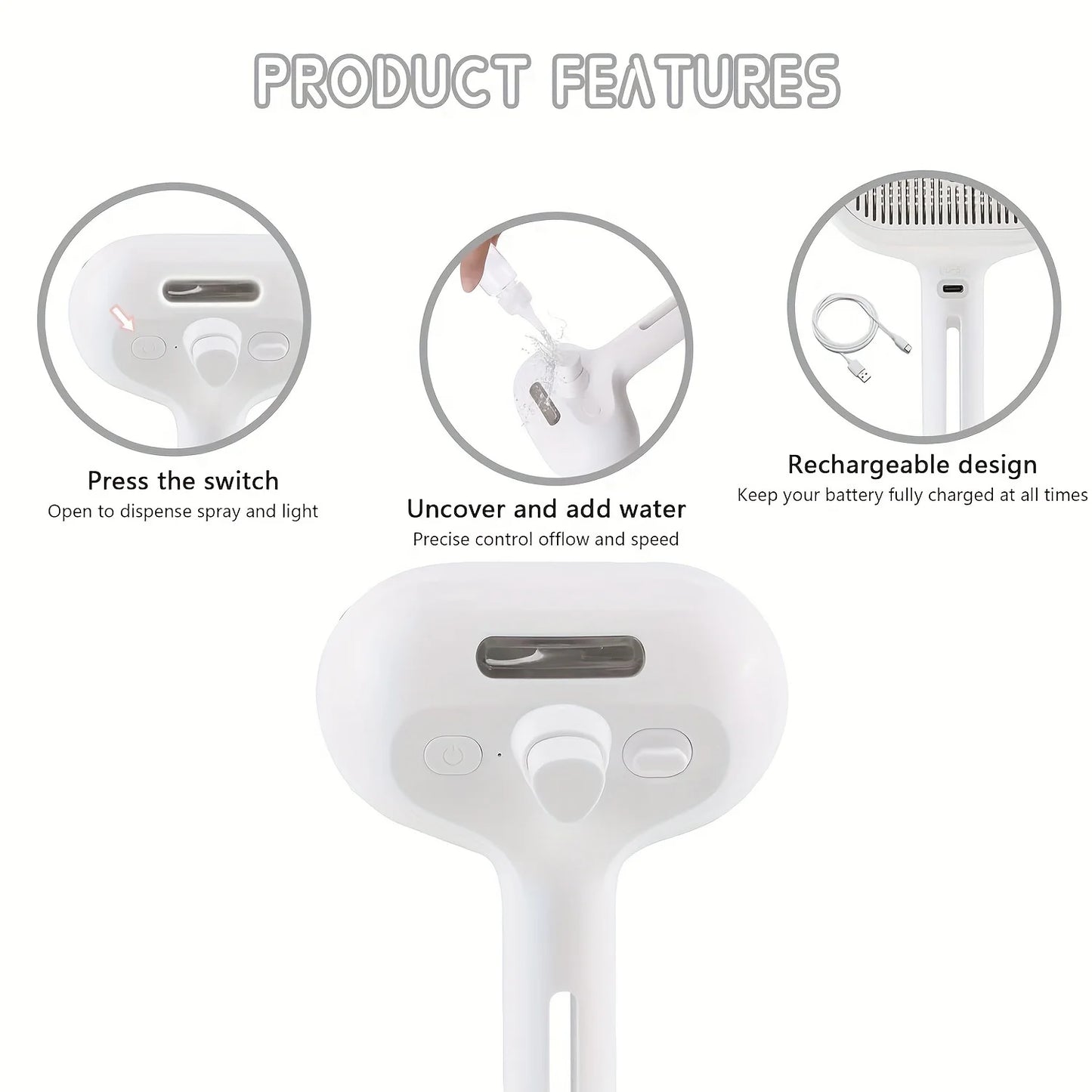 New Pet Spray Cat Comb Dog Hair