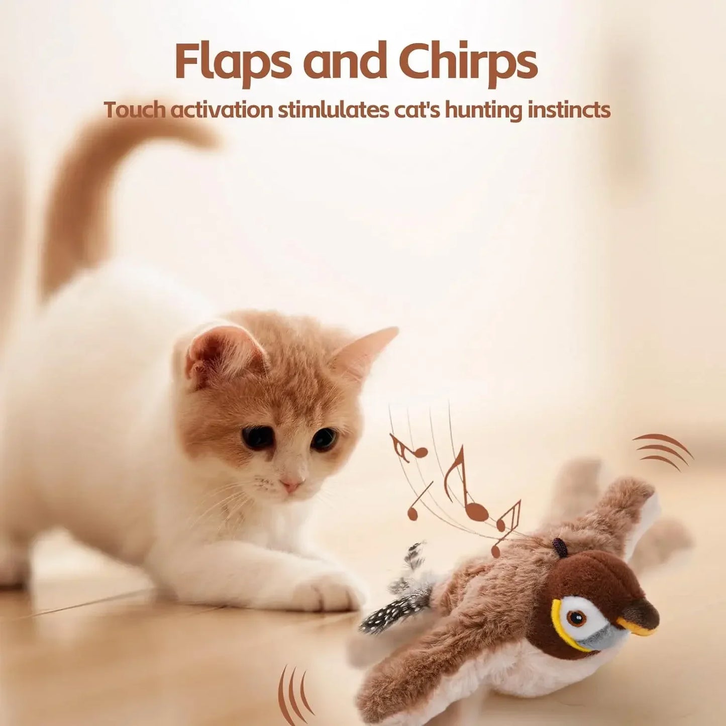 Flying Bird Cat Toy Interactive Cat