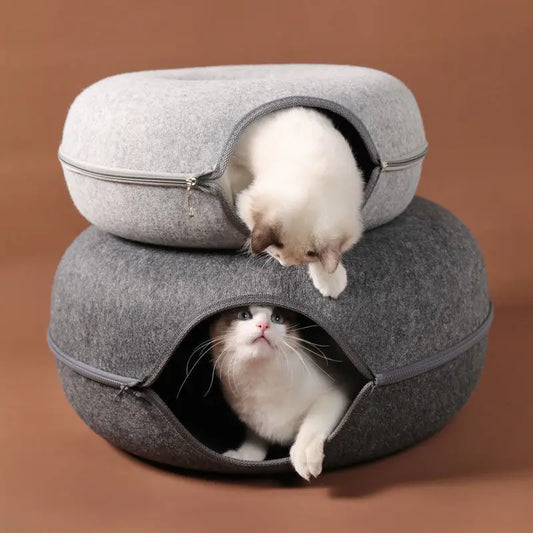 Cozy Cat Pod Duo – Lounge & Hideout in One!