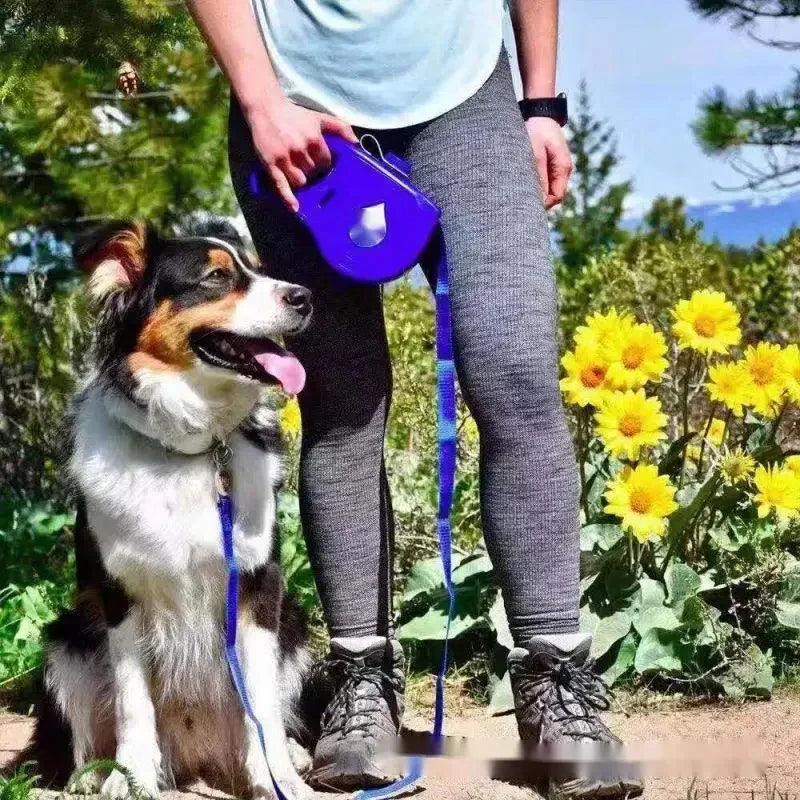 4 In 1 Retractable Kettle Dog Leash