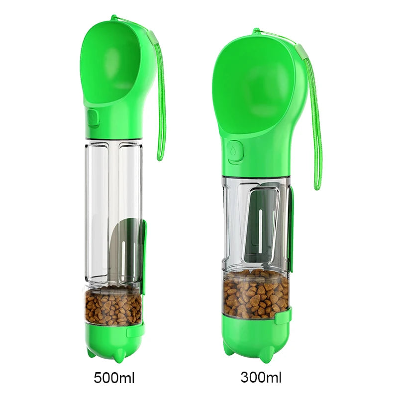 3 in1 Dog Water Bottle Food Feeder
