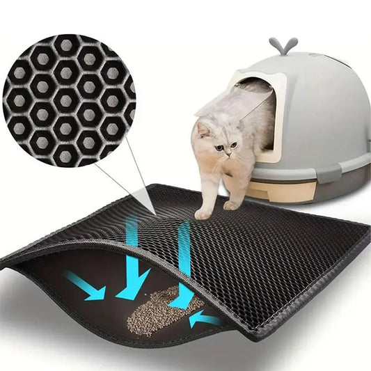 Pet Cat Litter Mat Waterproof Double Layer Cat Litter Trapping