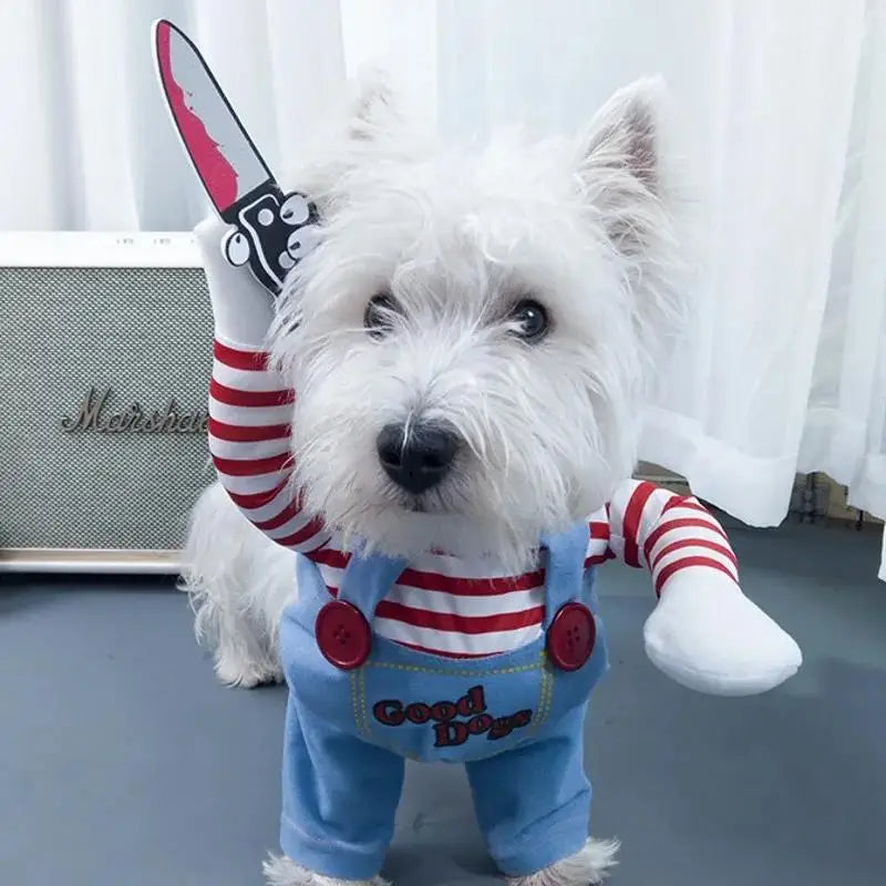 Chucky Dog Halloween Costume Fashion Funny